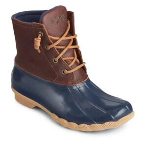 Sperry Topsider Saltwater Navy and Dark Duck Boots